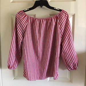 Red Gingham Top